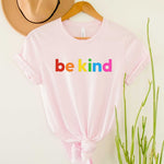 BE KIND RAINBOW GRAPHIC TODDLER T SHIRT