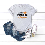 Photo 1 Cutest Pumpkin In The Patch Colorful Youth Tee