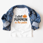 Cutest Pumpkin In The Patch Colorful Youth Tee