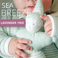 Shop sea breeze stipes and lavender dots