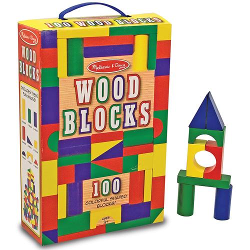 100 Wood Blocks Set