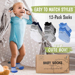 12-Pack Baby Socks (12-36 Months)