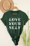 Photo 4 LOVE YOURSELF FLOWER GRAPHIC YOUTH TEE / T SHIRT