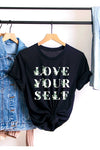 Photo 2 LOVE YOURSELF FLOWER GRAPHIC YOUTH TEE / T SHIRT