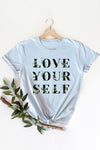 Photo 5 LOVE YOURSELF FLOWER GRAPHIC YOUTH TEE / T SHIRT