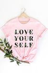 Photo 1 LOVE YOURSELF FLOWER GRAPHIC YOUTH TEE / T SHIRT