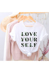 Photo 8 LOVE YOURSELF FLOWER GRAPHIC YOUTH TEE / T SHIRT