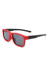 Photo 2 Children Classic Rectangle Polarized Sunglasses