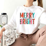 Photo 4 MERRY LEOPARD CHRISTMAS GRAPHIC TODDLER SWEATSHIRT