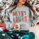 Photo 1 MERRY LEOPARD CHRISTMAS GRAPHIC TODDLER SWEATSHIRT
