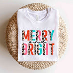 MERRY LEOPARD CHRISTMAS GRAPHIC YOUTH T SHIRT