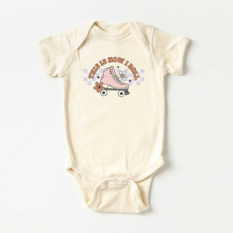 This Is How I Roll Rollerskate Baby Onesie