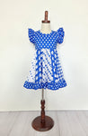 Photo 1 Blue Football Star Girl Dress