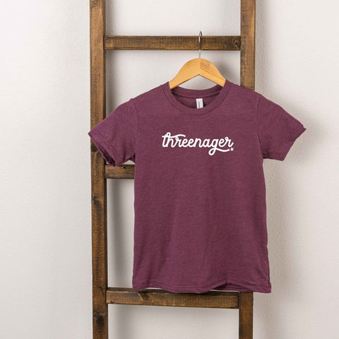 Threenager Toddler Graphic Tee