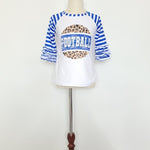 Blue Football Raglans