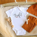Photo 1 Thankful Mini Heart Baby Onesie