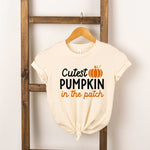 Photo 1 Cutest Pumpkin In The Patch Colorful Toddler Tee