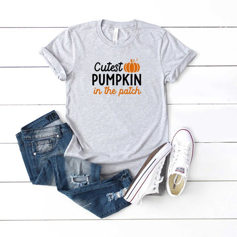 Cutest Pumpkin In The Patch Colorful Youth Tee