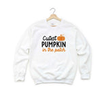 Photo 2 Cutest Pumpkin In The Patch Color Youth Sweatshirt