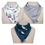 4 Pack Jersey Bandana Bib Set