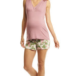 Adalia Mommy & Me 5-Piece PJ Set-Beige Floral