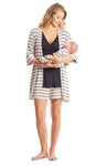 Photo 2 Adalia Mommy & Me 5-Piece PJ Set Sand Stripe