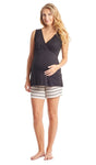 Photo 3 Adalia Mommy & Me 5-Piece PJ Set Sand Stripe