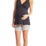 Adalia Mommy & Me 5-Piece PJ Set Sand Stripe