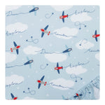 Photo 6 Airplanes 2 Pack Microfiber Fitted Crib Sheets