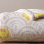 Photo 6 Art Deco Lions Scallop Plush Baby Blanket