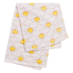 Photo 5 Art Deco Lions Scallop Plush Baby Blanket