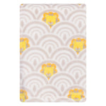 Photo 2 Art Deco Lions Scallop Plush Baby Blanket