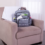 Photo 10 Aztec Black and White Convertible Backpack Diaper Bag