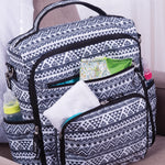 Photo 11 Aztec Black and White Convertible Backpack Diaper Bag