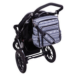 Aztec Black and White Convertible Backpack Diaper Bag