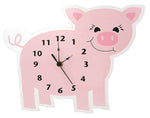 Photo 1 Baby Barnyard Piglet Wall Clock
