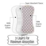 Photo 5 Organic Cotton Baby Burp Cloths - 5 Pack