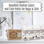 Photo 9 Organic Cotton Baby Burp Cloths - 5 Pack
