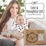 Photo 8 Organic Cotton Baby Burp Cloths - 5 Pack