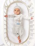 Photo 3 Baby Hippo Splash Screenprint Lap Shoulder Bodysuit