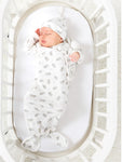 Photo 2 Baby Hugs and Kisses Printed Knotted Gown