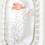 Baby Hugs and Kisses Printed Knotted Gown
