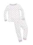 Photo 1 Baby Lavender Dot Long John Pajama Set
