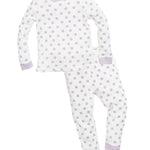 Baby Lavender Dot Long John Pajama Set