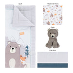 Photo 2 Bear and Buddies 4 Piece Crib Bedding Set