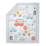 Beep Beep Transportation 4 Piece Crib Bedding Set