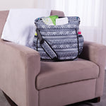 Photo 8 Black and White Aztec Tote Diaper Bag