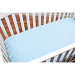 Photo 3 Blue Fitted Cotton Jersey Crib Sheet