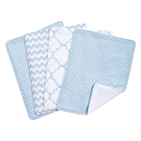 Blue Sky 4 Pack Burp Cloth Set