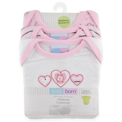 Bodysuits, 3 pk